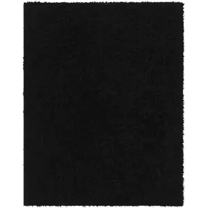 Livabliss Tapis Shaggy Uni Noir 120x180 pas cher