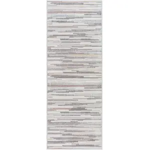 Artistic Weavers Tapis Couloir Scandinave Moderne Blanc/Marron 80x220 pas cher
