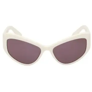 Lunettes Adidas OR0089 blanc avec verres à effet miroir marron femme pas cher