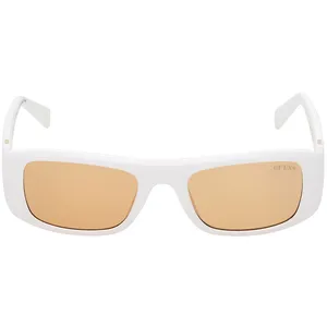 Lunettes de soleil Guess GU8278 Lunettes de soleil, Blanc/Marron, 51 mm pas cher