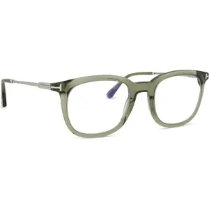 Comparateur de prix : Lunettes de vue Tom Ford 5904-B Lunettes Graduate pour Homme de Forme Carrée - Couleur 096 Vert Foncé Brillant - Calibre 50