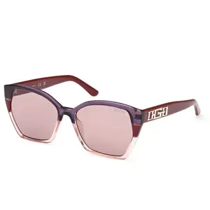 Guess Gu7912 Lunettes de Soleil Femme, Bordeaux/Autre (Multicolore), Taille Unique pas cher