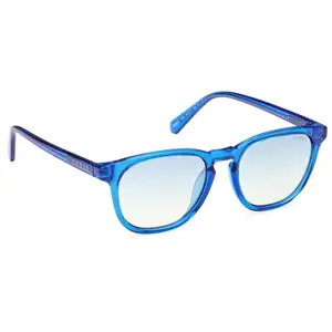 Lunettes de Soleil Guess GU8293 90X shiny blue 49/17/140 TEEN pas cher