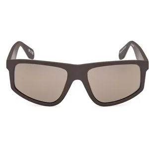 Lunettes Adidas OR0108 marron foncé mat verres à effet miroir marron pas cher