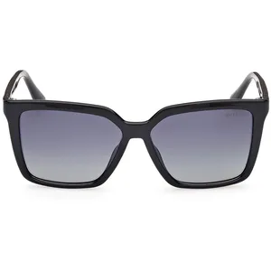Lunettes Guess GU00099 noir brillant verres polarisés fumés femme pas cher