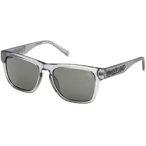 Lunettes Timberland TB00011 gris brillant verres vert junior pas cher