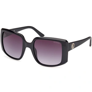 Lunettes de soleil Guess GU00097 Lunettes de soleil, Noir/Fumée, 53 mm pas cher