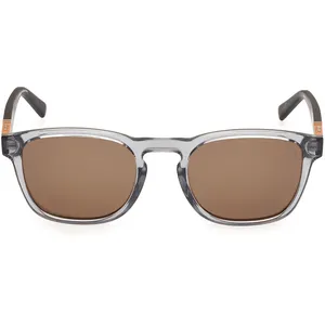 Lunettes Timberland TB00007 gris brillant miel verres polarisés marron pas cher