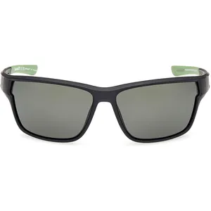 Comparateur de prix : Lunettes Timberland TB00001 noir mat vert verres polarisés vert