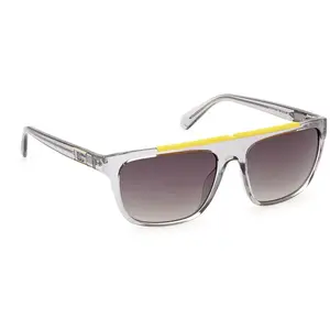 Lunettes Guess GU00122 gris brillant verres fumés pas cher