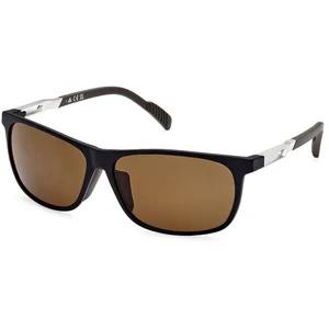 adidas SP0061 Lunettes de Soleil, 6202h Noir Mat/Marron pôle, 62 pas cher