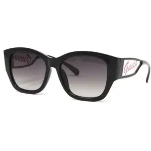 Lunettes de soleil - Guess - GF0403-01B - Métal - Verres dégradés - Noir pas cher