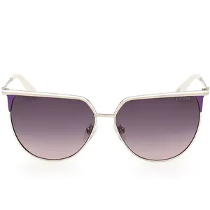 Lunettes de Soleil Guess GU00132 21B shiny pale gold 58/13/140 Femme pas cher