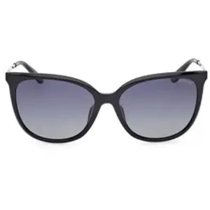 Lunettes de soleil Guess GU00150-H Lunettes de soleil, Noir/Fumée, 59 mm pas cher