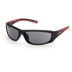 Skechers Garçon Se9068 Lunettes de Soleil, Noir et Rouge, 44 pas cher