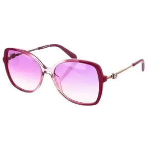 Swarovski Lunettes de soleil carrées en acétate SK0329S pour femme TU carmin profondVendu parspartoo