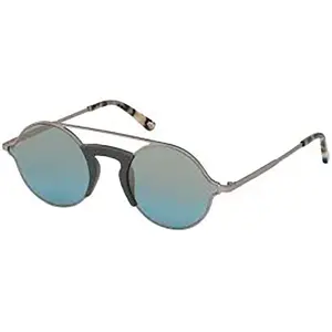 Lunettes de soleil - WEB EYEWEAR - WE0247-09Q - Vert Argenté - Métal - Ø 54 mm pas cher