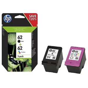 Comparateur de prix : HP 62 pack de 2 cartouches authentiques d'encre noire / trois couleurs