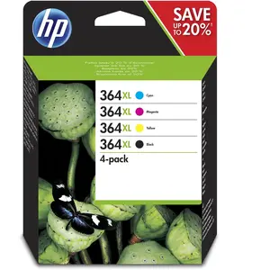 Comparateur de prix : Pack de 4 Cartouches d'encre HP 364XL Noir Cyan Magenta Jaune