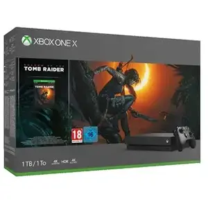 Pack Console Microsoft Xbox One X 1 To + Shadow of the Tomb Raider pas cher