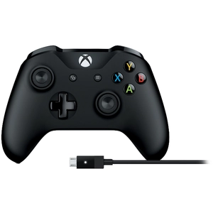 Manette Xbox One Microsoft sans fil + câble pour PC pas cher
