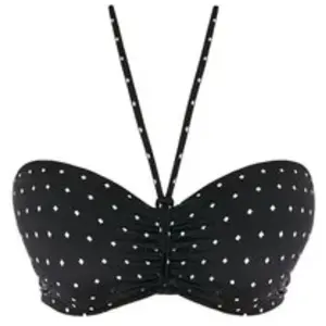 Haut de maillot de bain bandeau armatures noir pas cher
