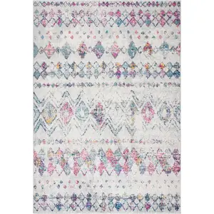 Safavieh Milani Tapis tissé en polypropylène 90 X 150 cm Gris/Violet.Vendu paramazon