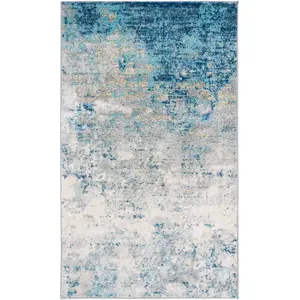 Safavieh Tapis Gris/Bleu 122 X 183 cm pas cher