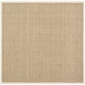 Safavieh Tapis herbe de mer neutre 152 x 152 cm pas cher
