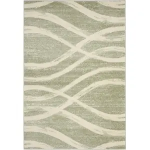 Safavieh Adirondack Collection ADR125X Sage and Cream Modern Area Rug (6 x 9) pas cher