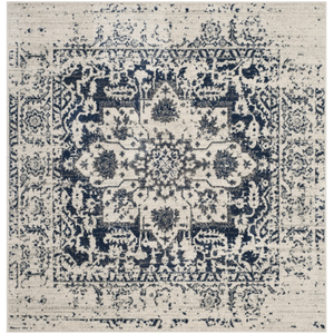 Safavieh Tapis Crème/Marine 122 X 122 cm pas cher