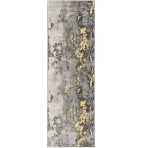 Safavieh Tapis grey / yellow 76 x 183 cm pas cher