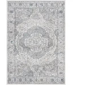 Safavieh Reign ORE867A-6 Tapis de Sol en Polypropylène Tissé, Ivoire/Gris 200 x 300 cm pas cher