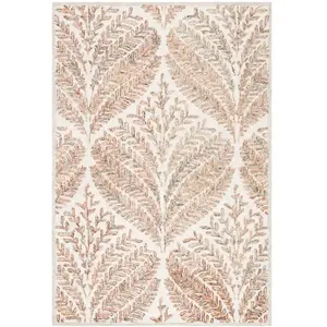 Safavieh Tapis laine ivoire/marron 91 x 152 cm