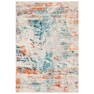 Safavieh Mansie Tapis en polypropylène tissé Crème/Orange 160 x 230 cm pas cher