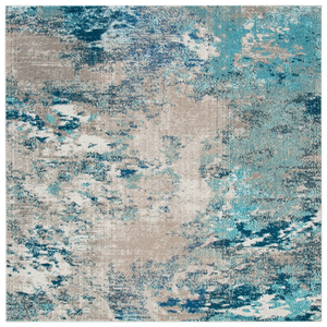 Safavieh Tapis Bleu/Beige 201 X 201 cm pas cher