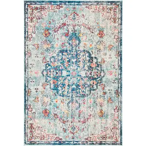 Safavieh Tapis Bleu marine/Bleu clair 185 X 275 pas cher