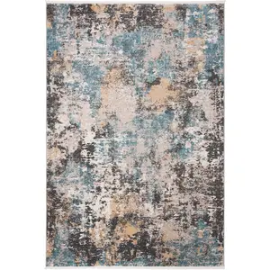 Safavieh SHV772F-5 Beckett Tapis en polypropylène tissé Gris/Bleu 160 x 230 cm pas cher