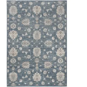 Safavieh Tapis Viscose Bleu/Neutre 200 X 280 pas cher