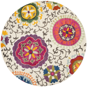 Safavieh Tapis Ivoire/Multicolore 152 X 152 cm pas cher