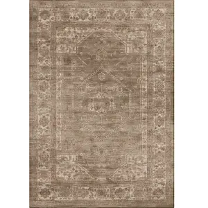 Safavieh Tapis viscose marron 160 x 229 cm pas cher