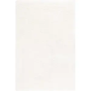 Safavieh Luxe Shag Collection SGX160A Tapis épais Fait Main Glam 8,1 cm Ivoire 1,2 x 1,8 m