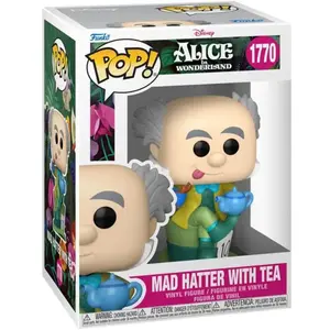 Funko Alice au pays des merveilles - Figurine POP! Mad Hatter avec Thé 9 cm pas cher