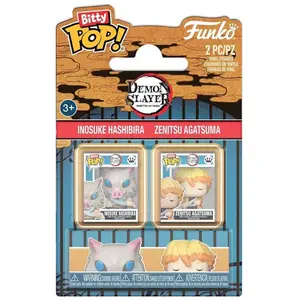 Figurine Funko Bitty Pop! 2pk Demon Slayer Inosuke Et Zenitsu pas cher