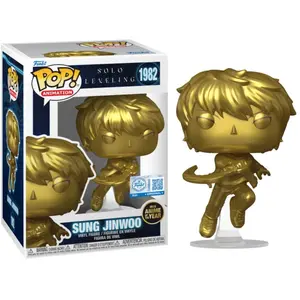 SUNG JINWOO GOLD WITH CASE / SOLO LEVELING / FIGURINE FUNKO POP / EXCL... pas cher