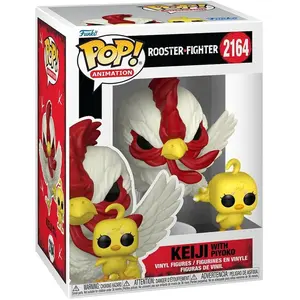Funko Coq de baston - Figurine POP! & Buddy Keiji & Piyoko 9 cm pas cher