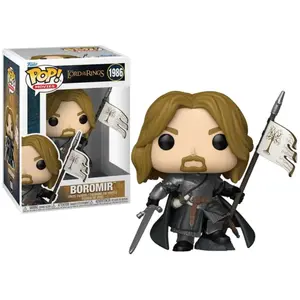 BOROMIR AVEC BANNIERE / LE SEIGNEUR DES ANNEAUX / FIGURINE FUNKO POP pas cher