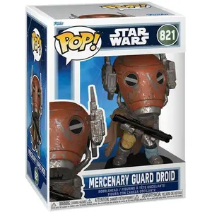 Figurine Funko Pop! N°821 Mandalorien Et Grogu Mercenary Guard Droid pas cher