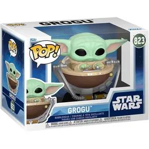 Figurine Funko Pop! N°823 Mandalorien Et Grogu Grogu Dans Poussette pas cher