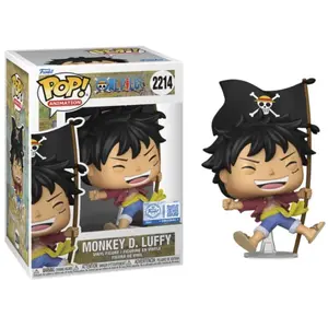 MONKEY D LUFFY AVEC DRAPEAU / ONE PIECE / FIGURINE FUNKO POP / EXCLUSIVE SPECIAL EDITION pas cher